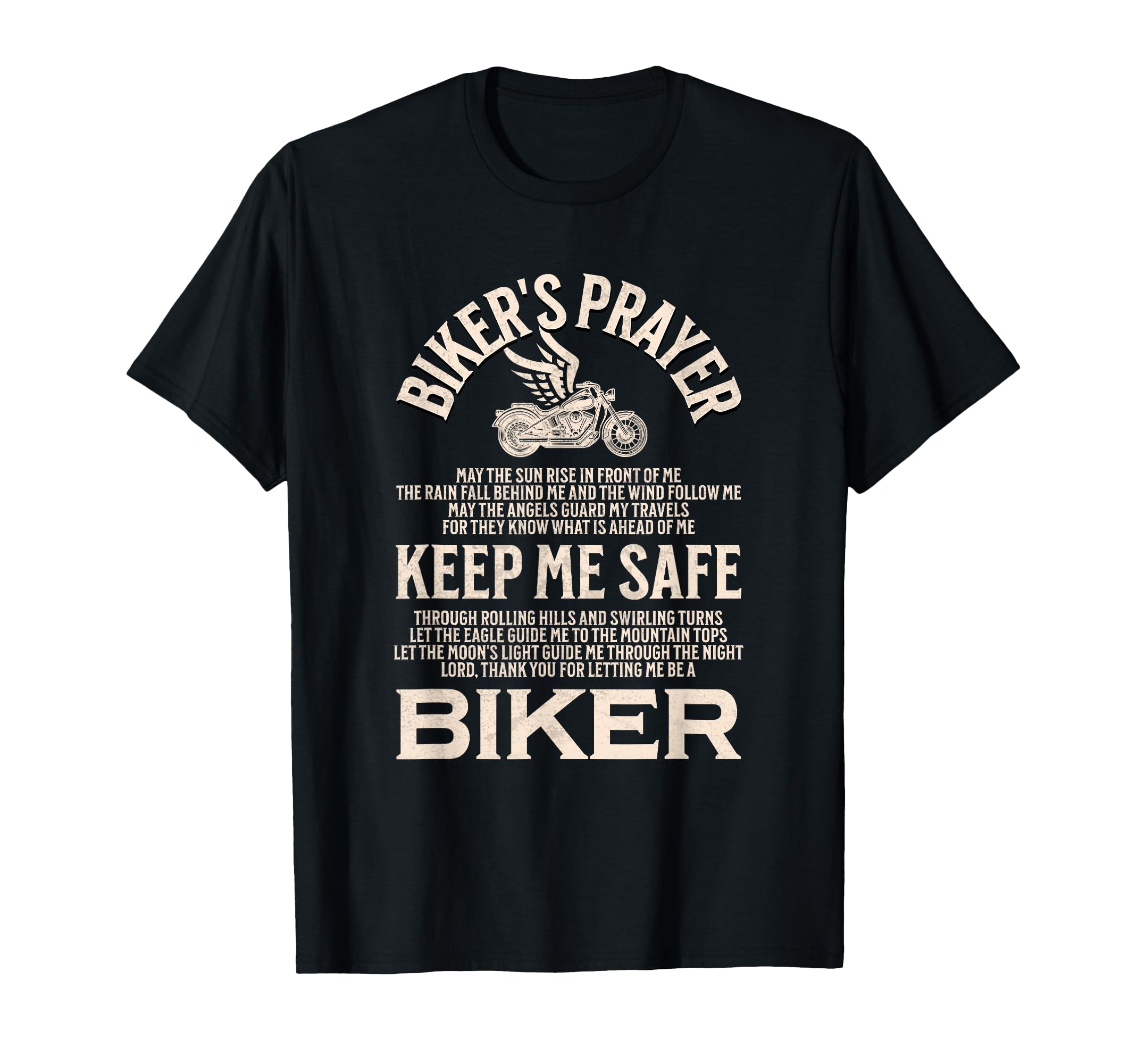 Bikers Prayer Motorcycle Biker T-Shirt - Fun Novelty Design Unisex - T-Shirt, Sweatshirt, Hoodie
