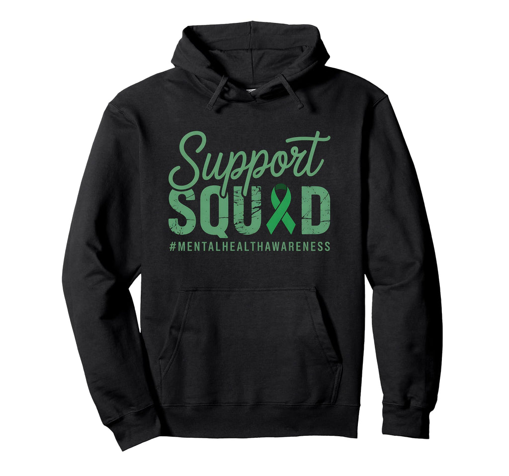Support Squad May Mental Health Awareness Hoodie - Graphic Print Unisex - T-Shirt, Sweatshirt, Hoodie
