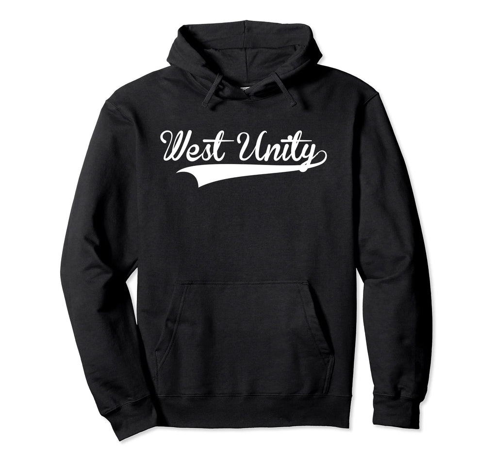West Unity Baseball Font Hoodie - Aesthetic Graphic for Adults - T-Shirt, Sweatshirt, Hoodie