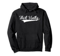West Unity Baseball Font Hoodie - Aesthetic Graphic for Adults - T-Shirt, Sweatshirt, Hoodie
