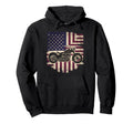 American Usa Flag Motorcycle Hoodie - Trendy Graphic Men Women - T-Shirt, Sweatshirt, Hoodie