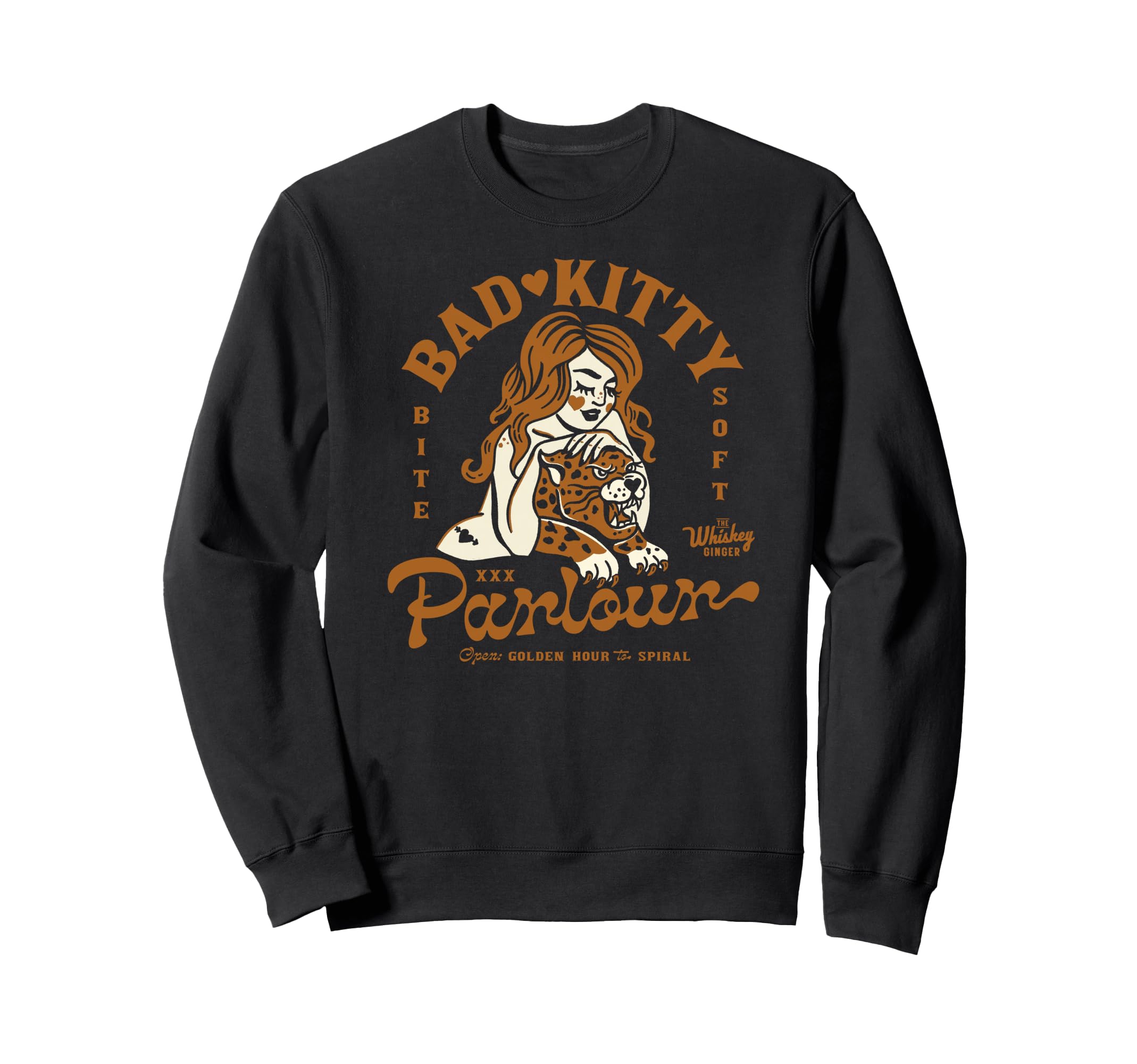 Dive Bar Leopard Rockabilly Sweatshirt - Novelty Apparel for Adults - T-Shirt, Sweatshirt, Hoodie