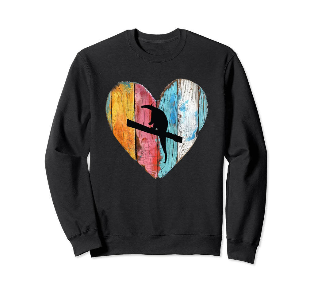 Nature Wooden Heart Anteater Sweatshirt - Unique Graphic for Adults - T-Shirt, Sweatshirt, Hoodie