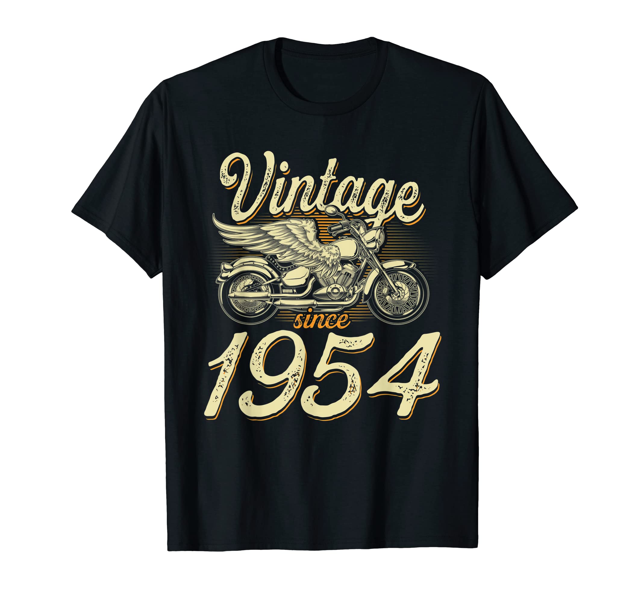 1954 Motorcycle Biker Funny 68Th T-Shirt - Casual Everyday Wear Unisex - T-Shirt, Sweatshirt, Hoodie