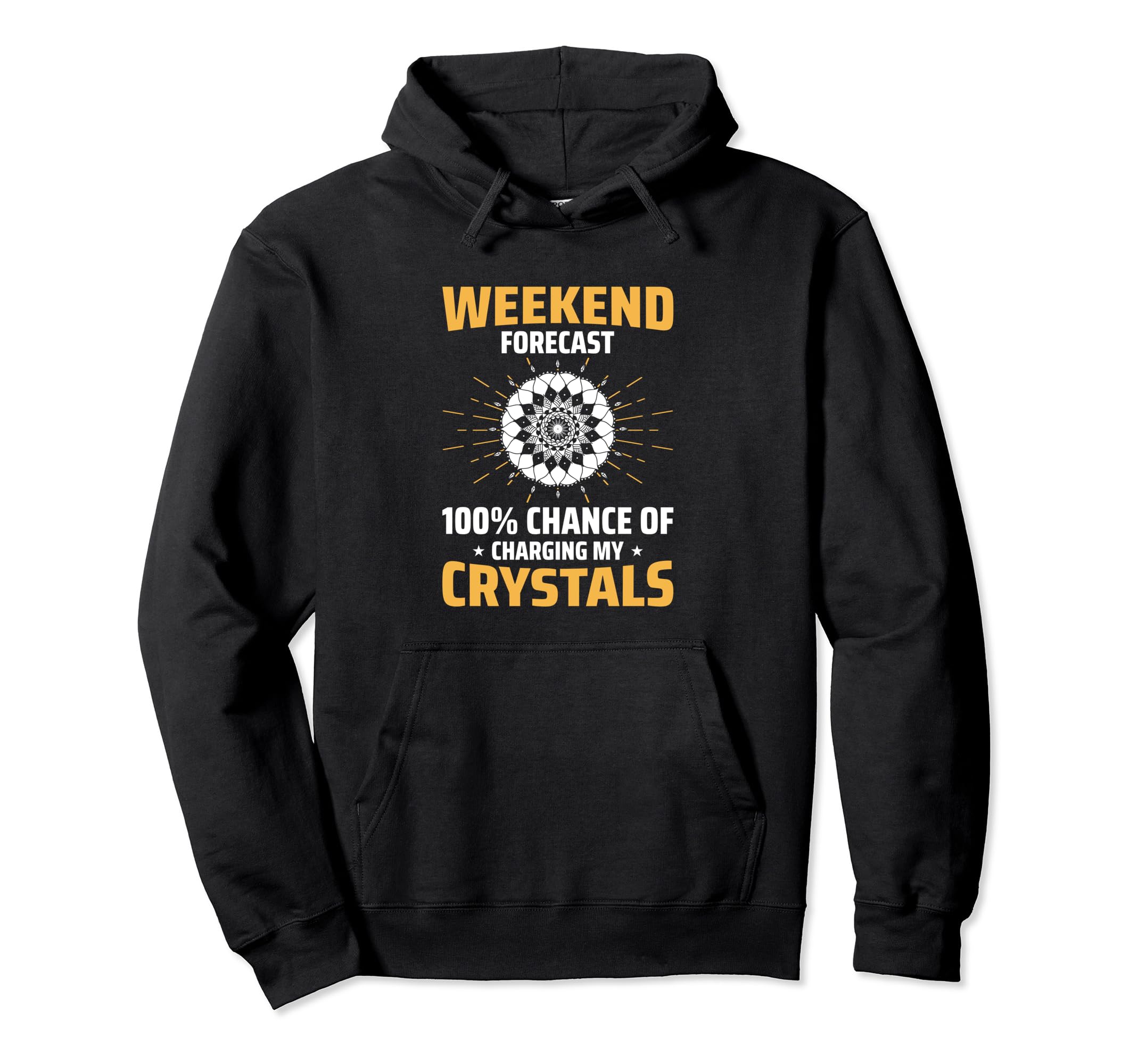 Chakra Gems Witchy Crystal Healing Hoodie - Custom Art Print for Adults - T-Shirt, Sweatshirt, Hoodie