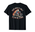 Funny Motorcycle Rider Bald Biker T-Shirt - Casual Everyday Wear Men Women - T-Shirt, Sweatshirt, Hoodie