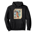 Pin Up Stamp Hoodie - Trendy Graphic Unisex - T-Shirt, Sweatshirt, Hoodie