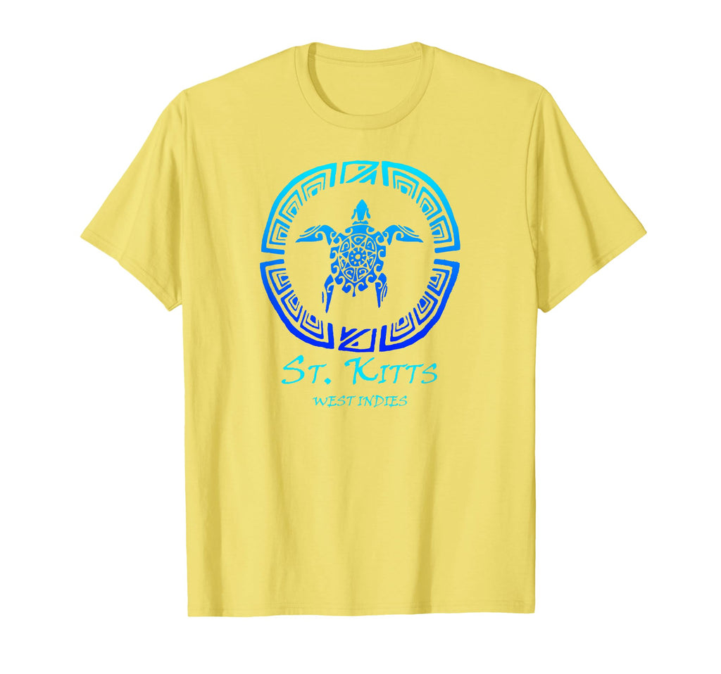 St Kitts West Indies Tribal Turtle T-Shirt - Minimalist Print Men Women - T-Shirt, Sweatshirt, Hoodie
