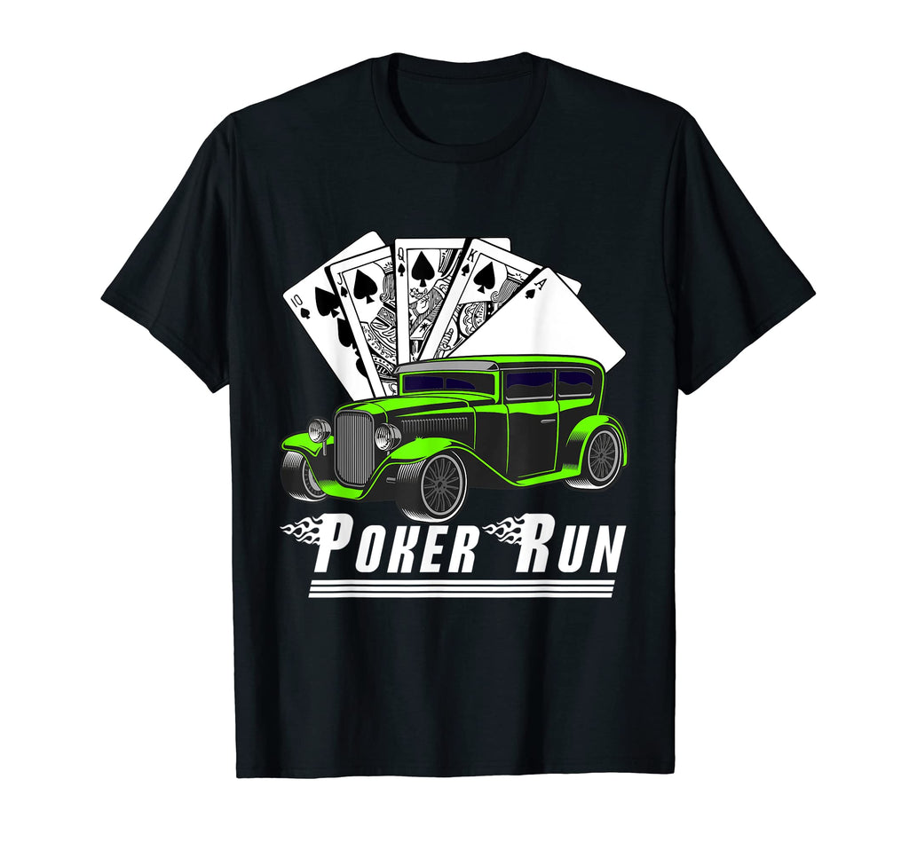 Hot Rod Sedan Poker Run Rat Rod Car T-Shirt - Graphic Print for Adults - T-Shirt, Sweatshirt, Hoodie