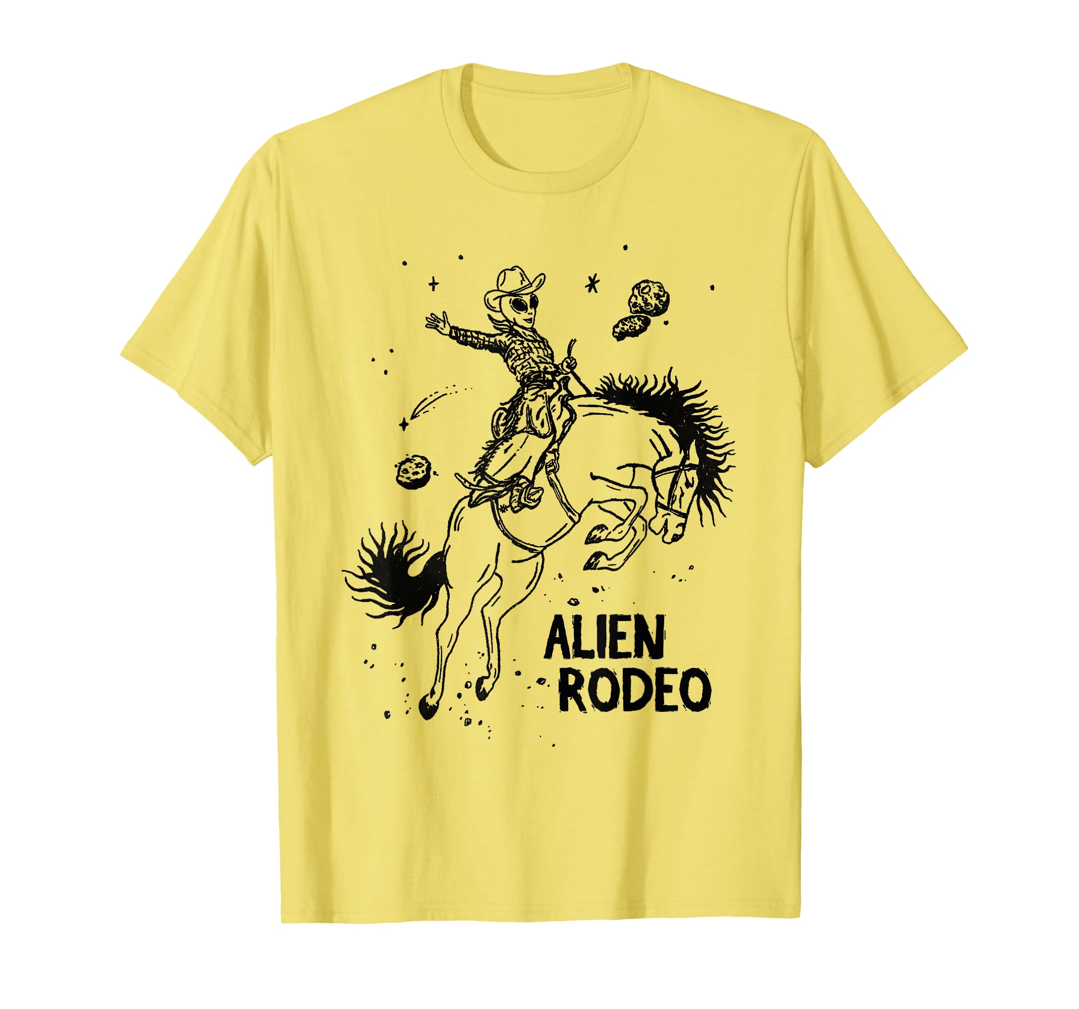 Alien Rodeo Yeehaw Alien Cowboy Wild T-Shirt - Aesthetic Graphic Men Women - T-Shirt, Sweatshirt, Hoodie
