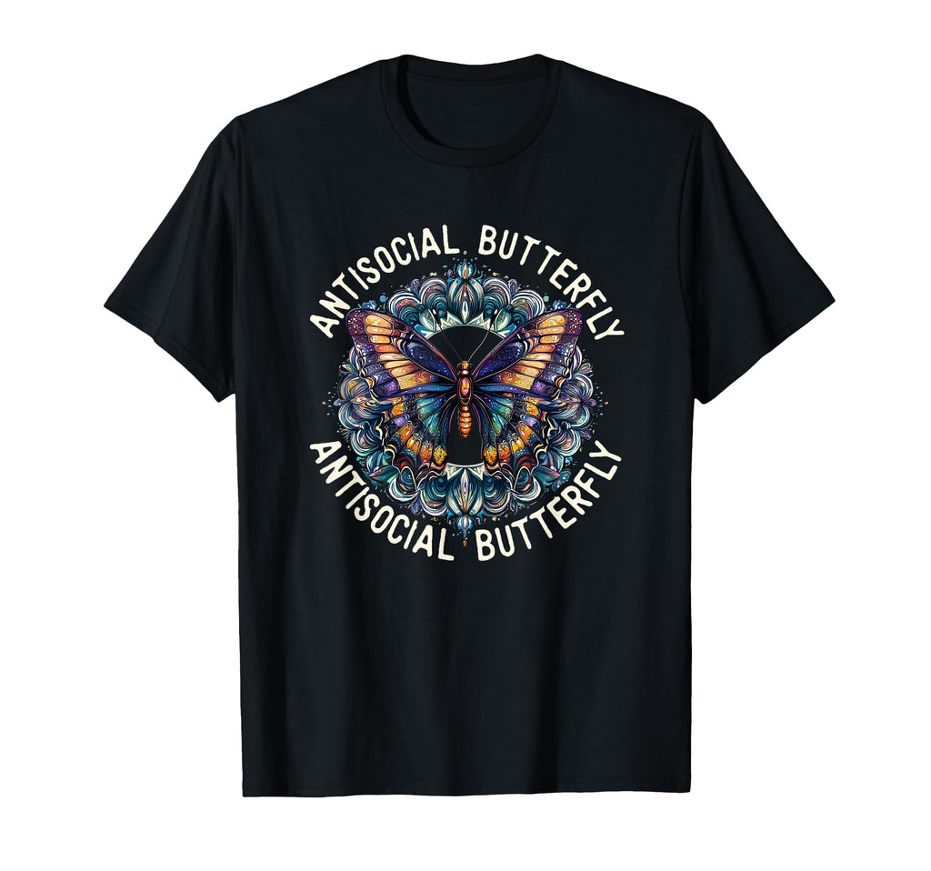 Antisocial Butterfly Gift Sweatshirt - Custom Art Print Men Women - T-Shirt, Sweatshirt, Hoodie