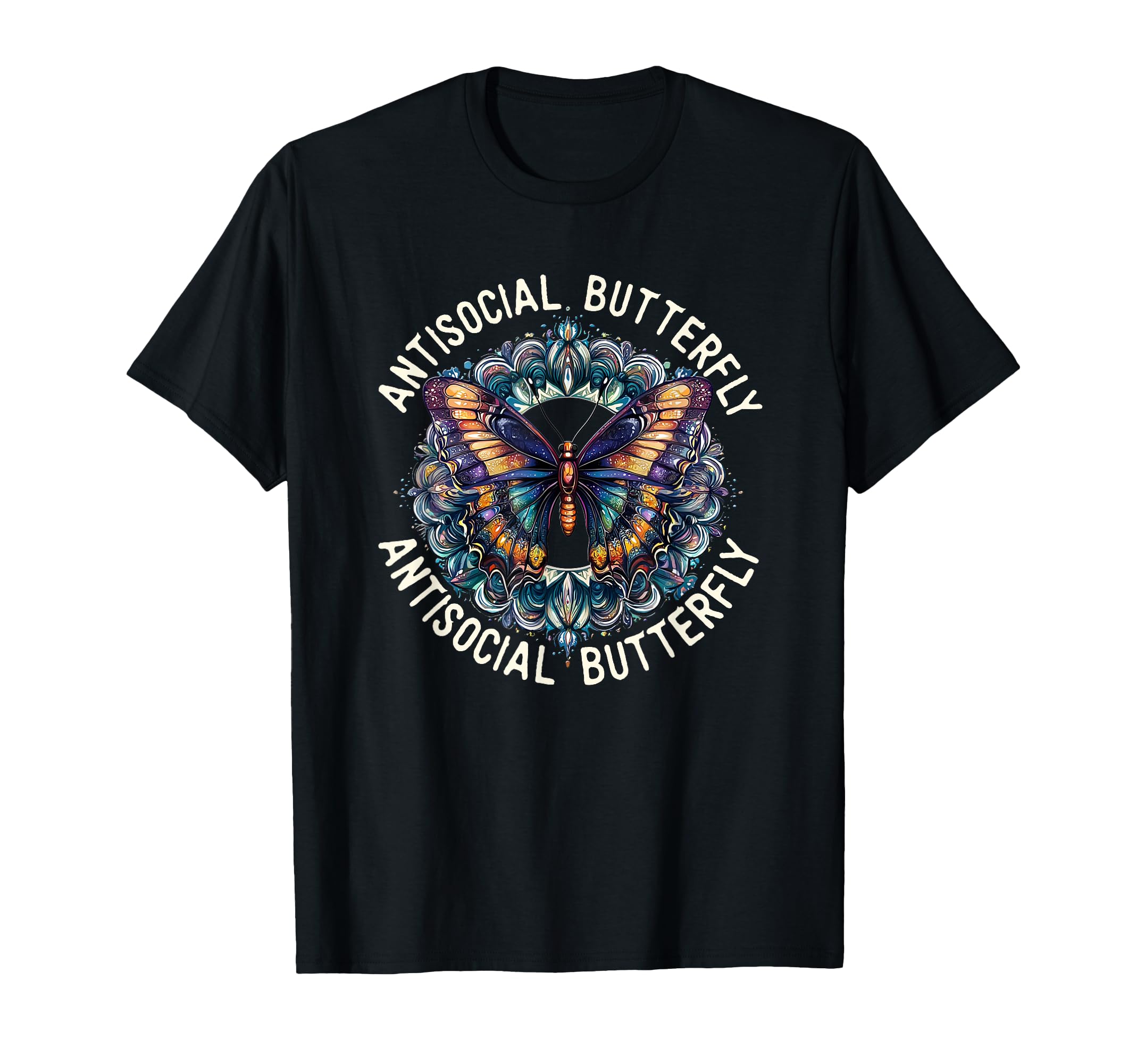 Antisocial Butterfly Gift Sweatshirt - Custom Art Print Men Women - T-Shirt, Sweatshirt, Hoodie