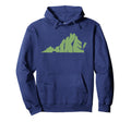 Hike Virginia Outdoor Hiking Typography Hoodie - Graphic Print for Adults - T-Shirt, Sweatshirt, Hoodie