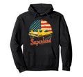 1970 Plymouth Superbird Car American Flag Hoodie - Trendy Graphic Men Women - T-Shirt, Sweatshirt, Hoodie