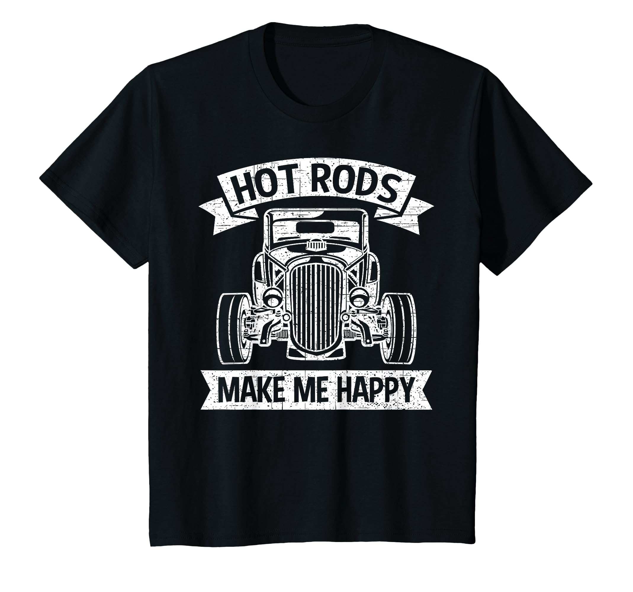 Hot Rods Make Me Happy Car T-Shirt - Trendy Graphic Unisex - T-Shirt, Sweatshirt, Hoodie