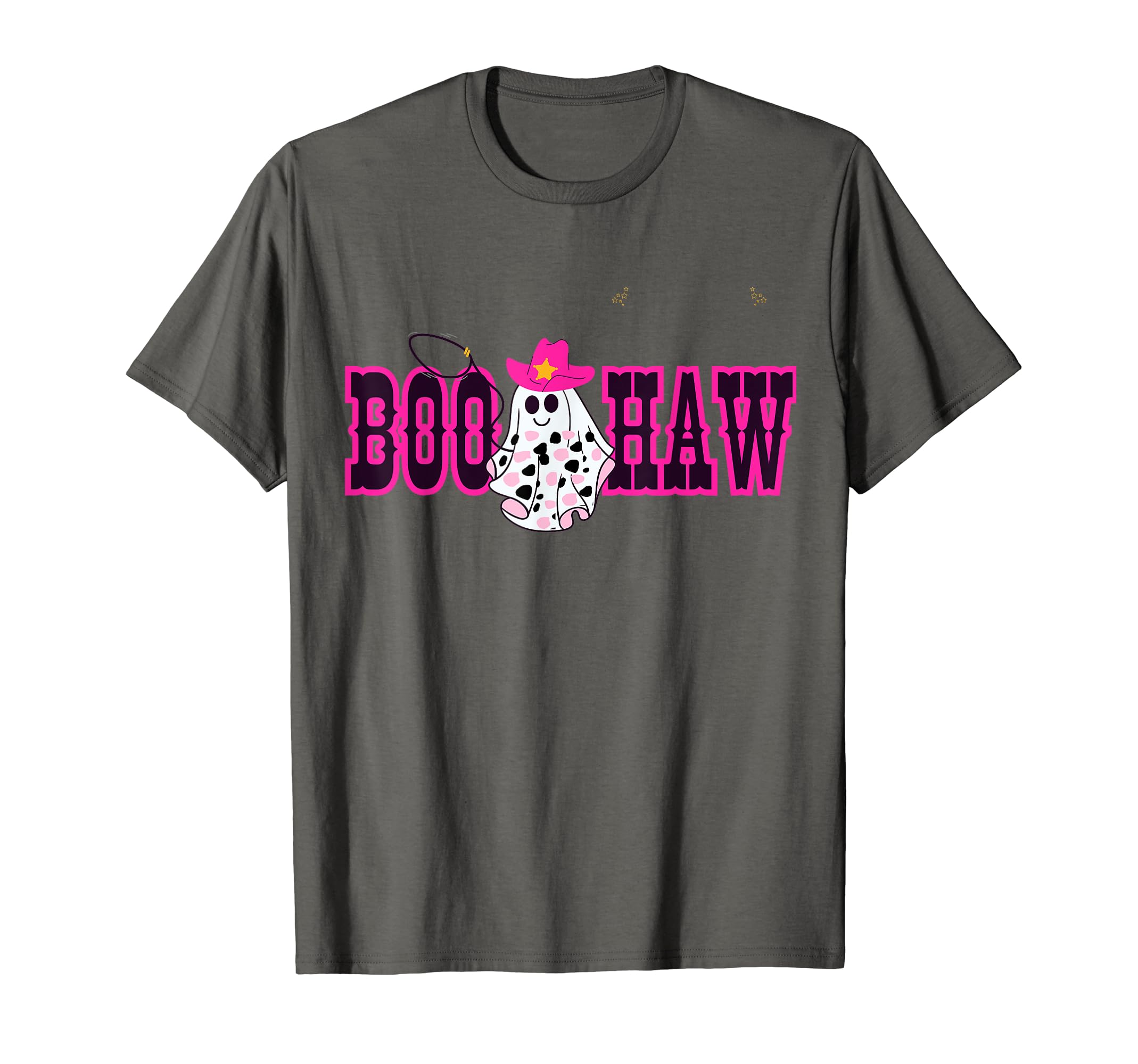 Boohaw Ghost Halloween Western Cowgirl T-Shirt - Unique Graphic Unisex - T-Shirt, Sweatshirt, Hoodie
