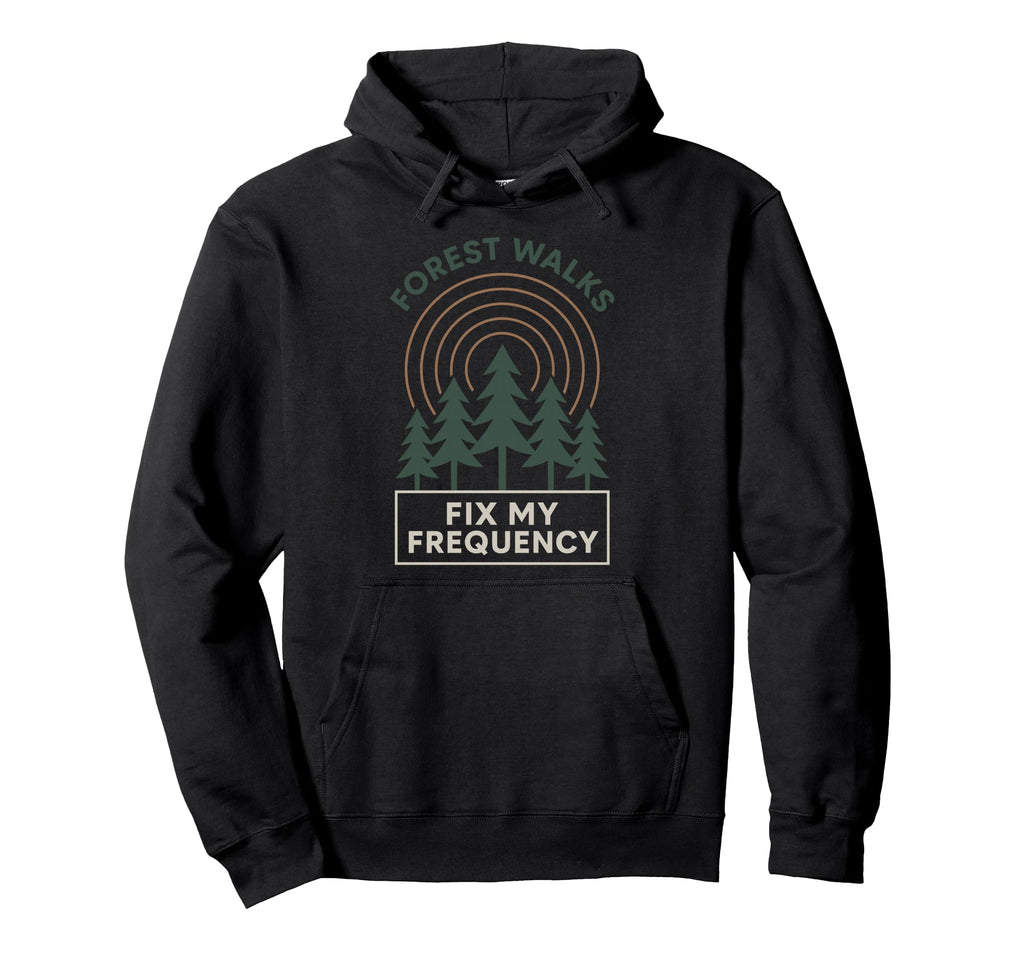 Forest Walk Overthinker Mental Reset Hoodie - Fun Novelty Design Men Women - T-Shirt, Sweatshirt, Hoodie