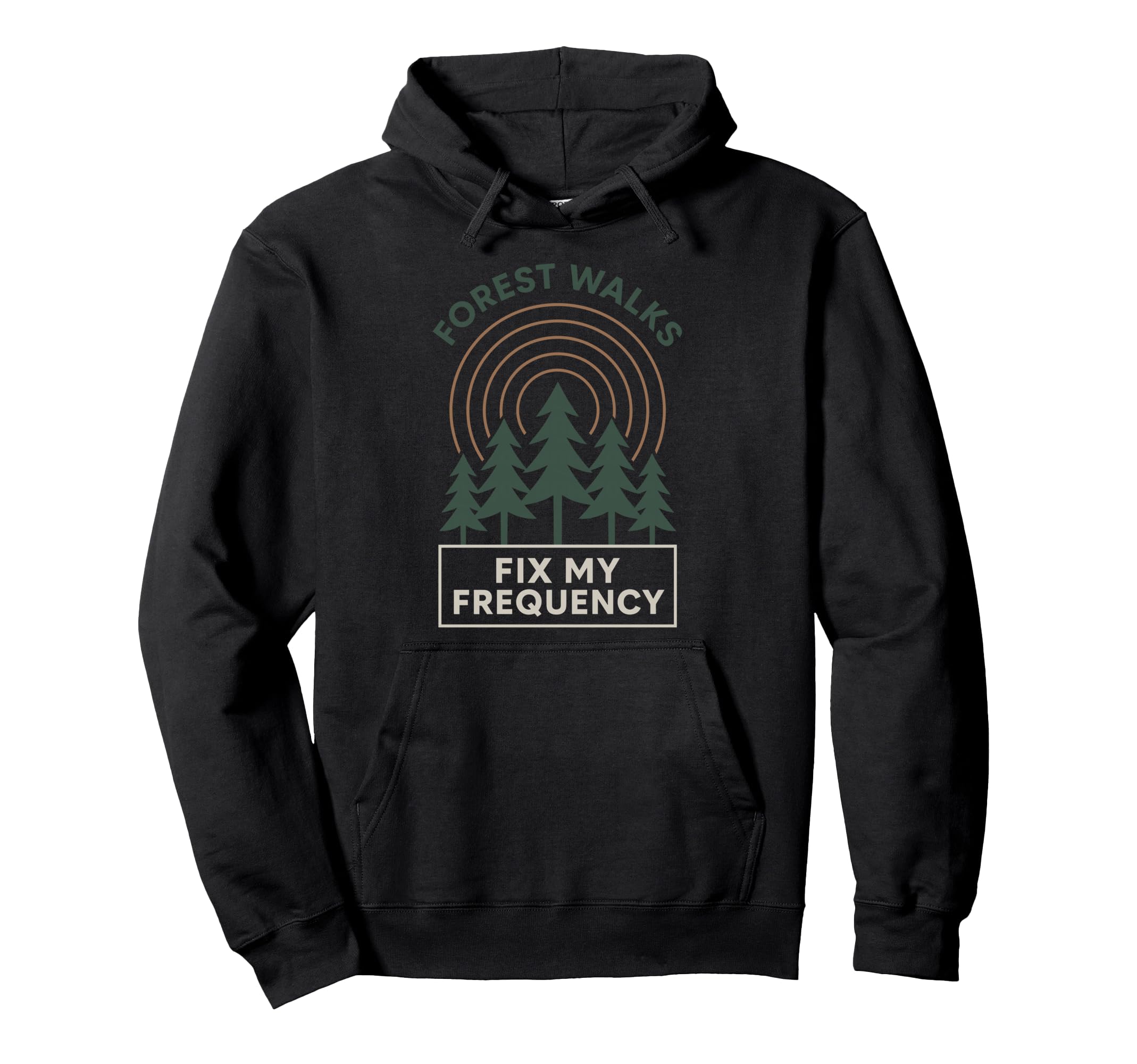 Forest Walk Overthinker Mental Reset Hoodie - Fun Novelty Design Men Women - T-Shirt, Sweatshirt, Hoodie