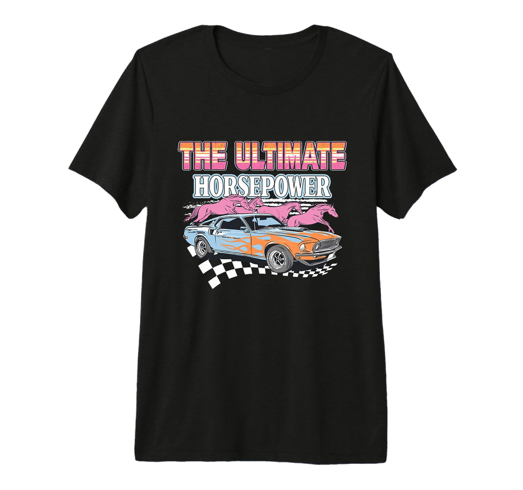 Ultimate Horsepower Muscle Racing Car Tri T-Shirt - Unique Graphic Unisex - T-Shirt, Sweatshirt, Hoodie