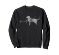 Distressed Heartbeat Golden Retriever Sweatshirt - Streetwear Style Unisex - T-Shirt, Sweatshirt, Hoodie