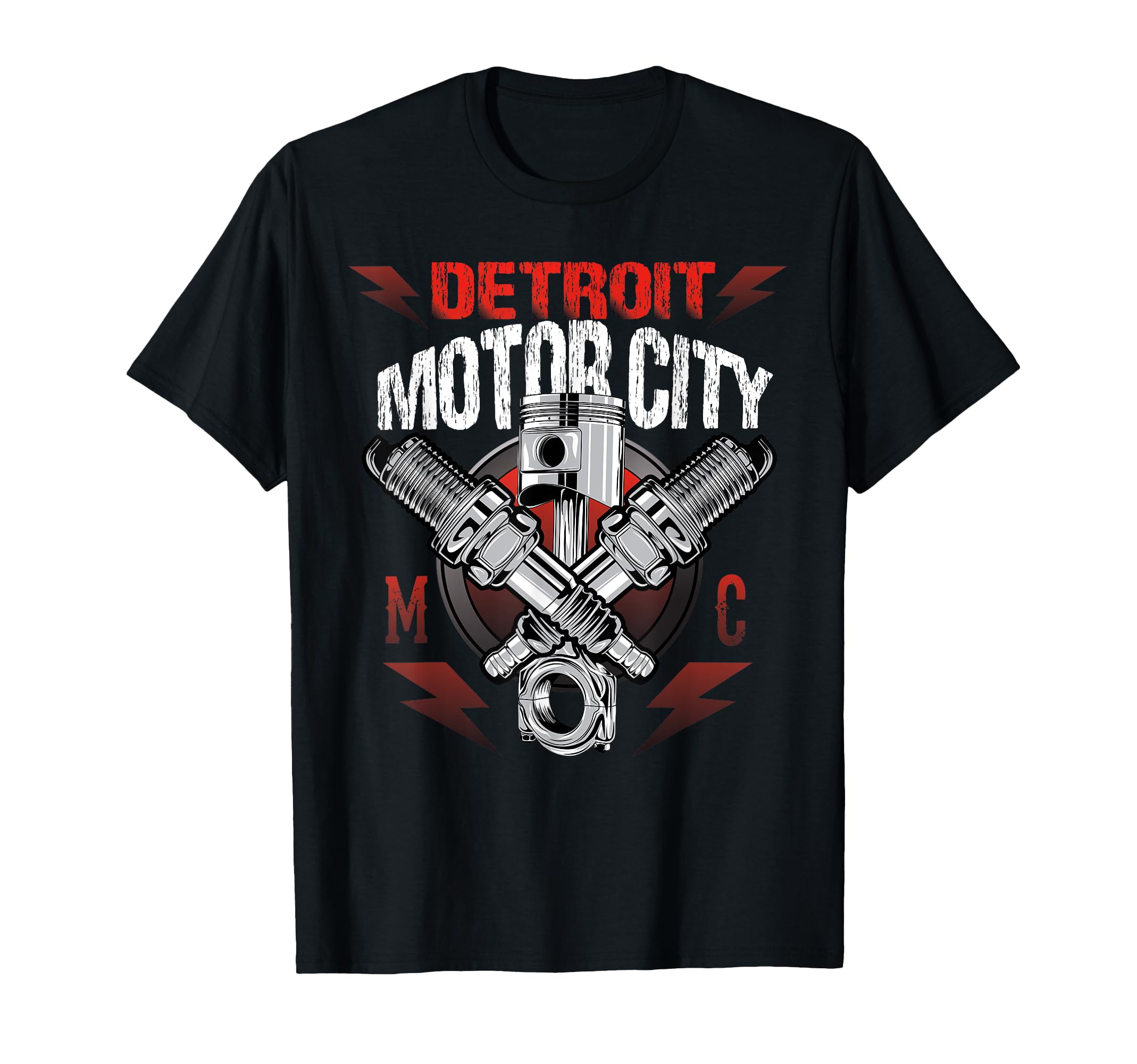Motor City Muscle Car Detroit Michigan T-Shirt - Novelty Apparel for Adults - T-Shirt, Sweatshirt, Hoodie