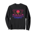 Palm Sunset Nostalgia 80S Sweatshirt - Minimalist Print Men Women - T-Shirt, Sweatshirt, Hoodie