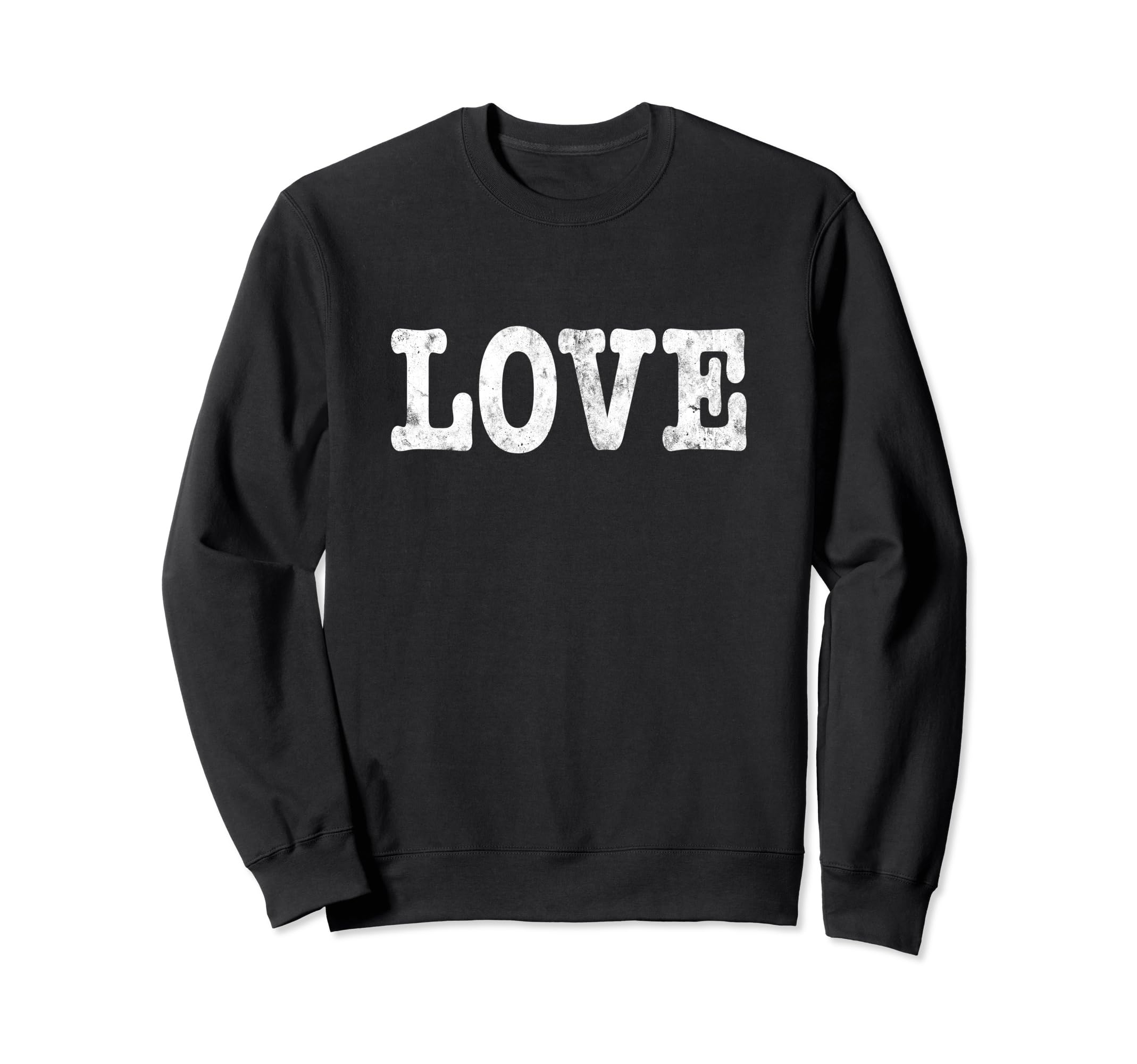 Love Font Text Antique Motif Sweatshirt - Graphic Print for Adults - T-Shirt, Sweatshirt, Hoodie