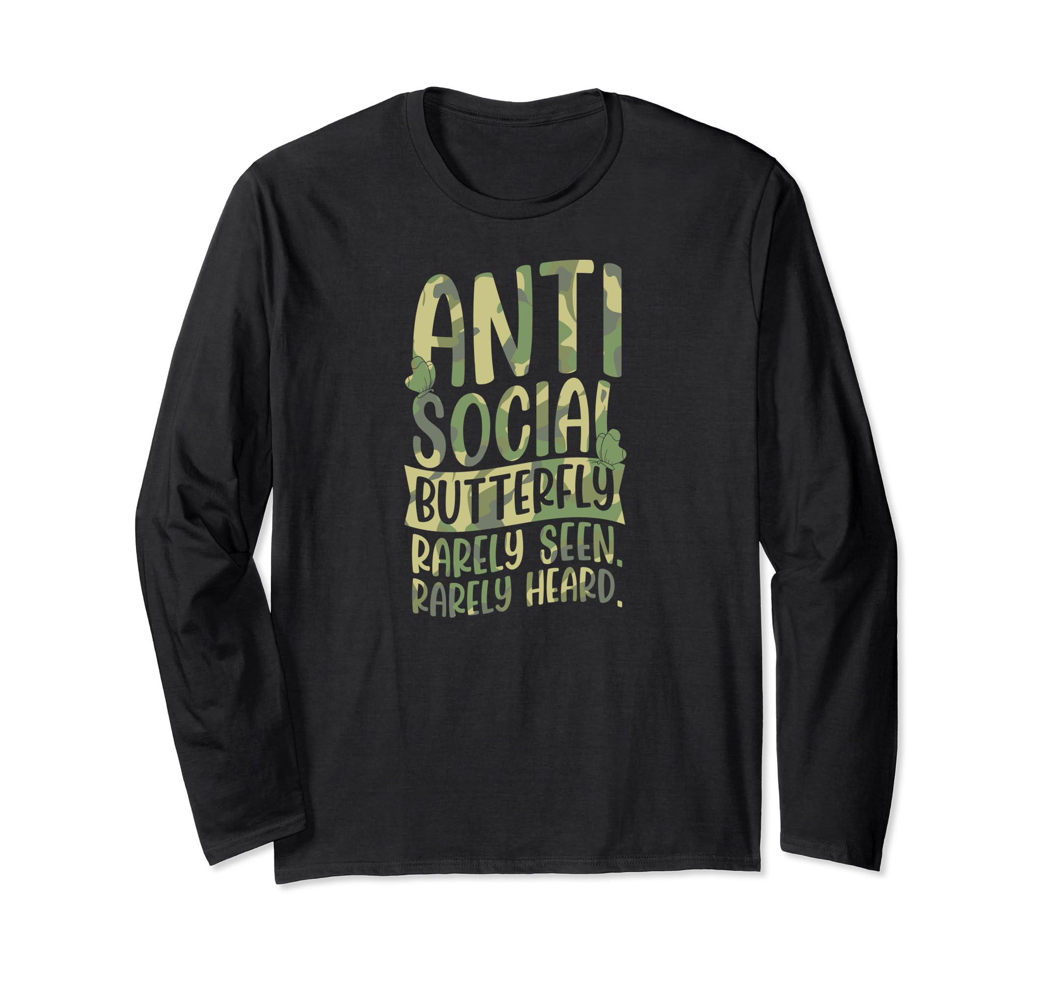 Antisocial Butterfly Rarely Seen Rarely T-Shirt - Streetwear Style Unisex - T-Shirt, Sweatshirt, Hoodie