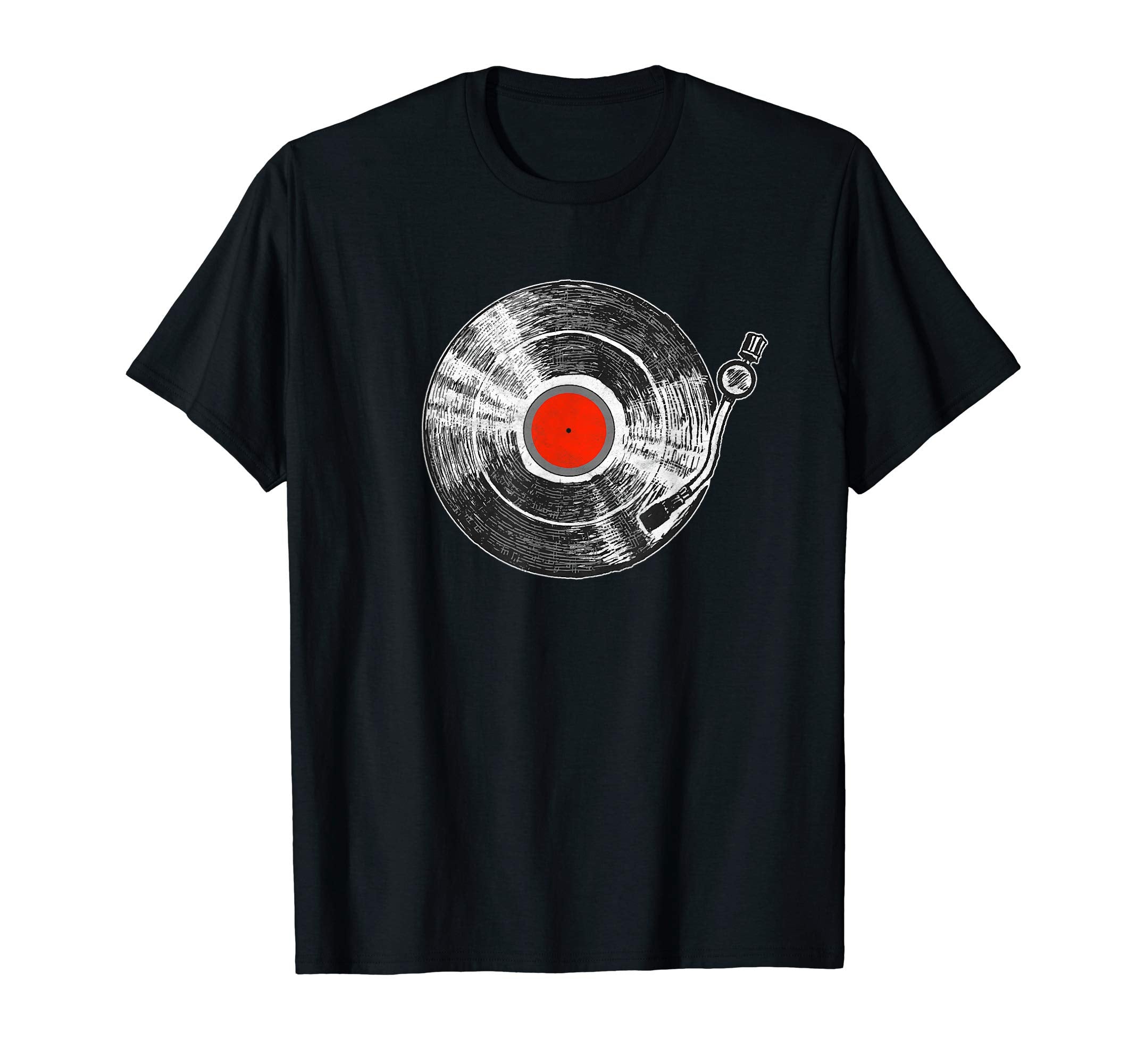 Minimalist Vinyl Record Sketch Vibe T-Shirt - Aesthetic Graphic Unisex - T-Shirt, Sweatshirt, Hoodie