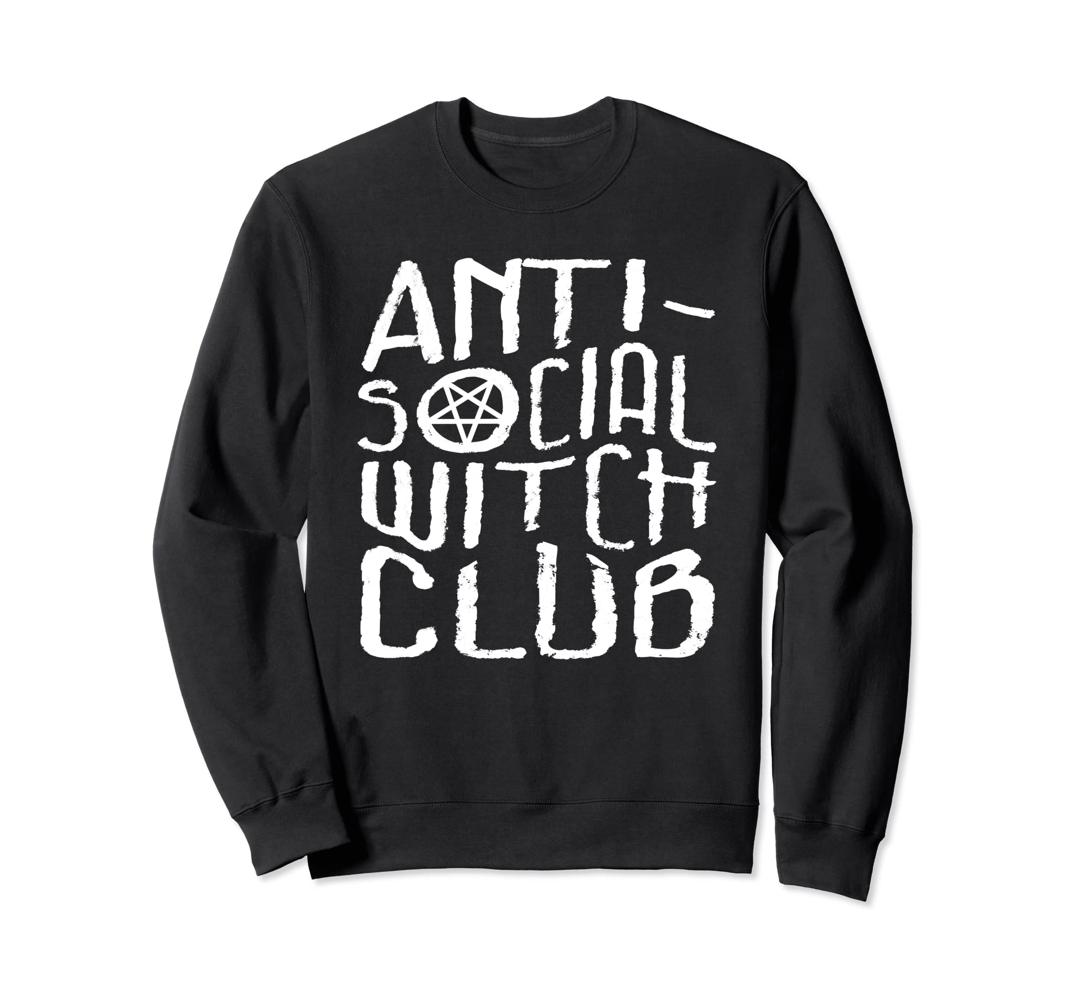 Antisocial Witch Club Witchy Goth Sweatshirt - Fun Novelty Design Unisex - T-Shirt, Sweatshirt, Hoodie