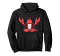 Meditation Lobster Yoga Pose Relaxing Hoodie - Aesthetic Graphic Men Women - T-Shirt, Sweatshirt, Hoodie