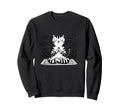 Meditation Cat Yoga Pose Relaxing Sweatshirt - Streetwear Style Unisex - T-Shirt, Sweatshirt, Hoodie