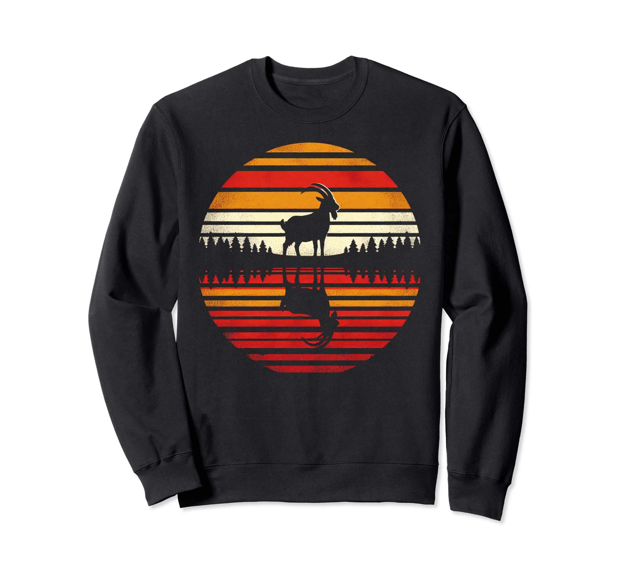 Goat Sunset Safari 70S Sweatshirt - Streetwear Style Unisex - T-Shirt, Sweatshirt, Hoodie