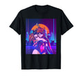 Vaporwave Aesthetic Anime Sword Waifu T-Shirt - Unique Graphic Men Women - T-Shirt, Sweatshirt, Hoodie