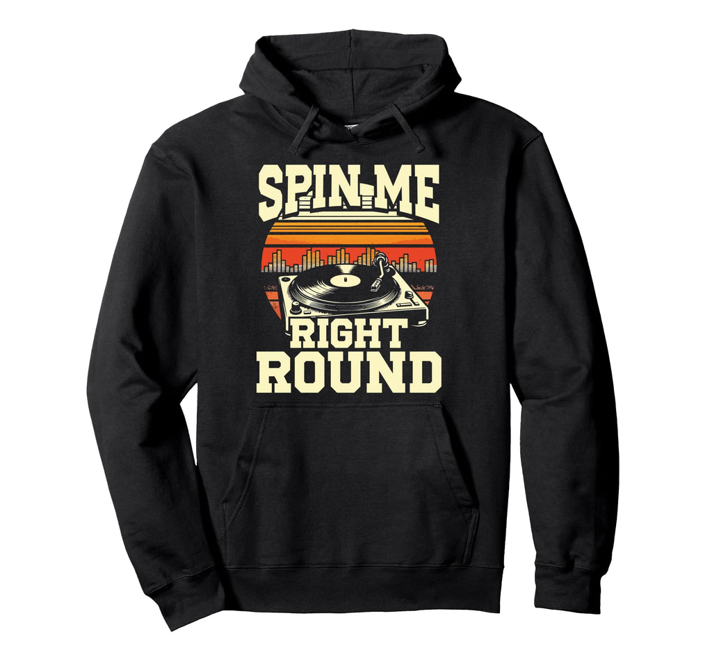 Vinyl Collecting Record Player Hoodie - Fun Novelty Design Unisex - T-Shirt, Sweatshirt, Hoodie