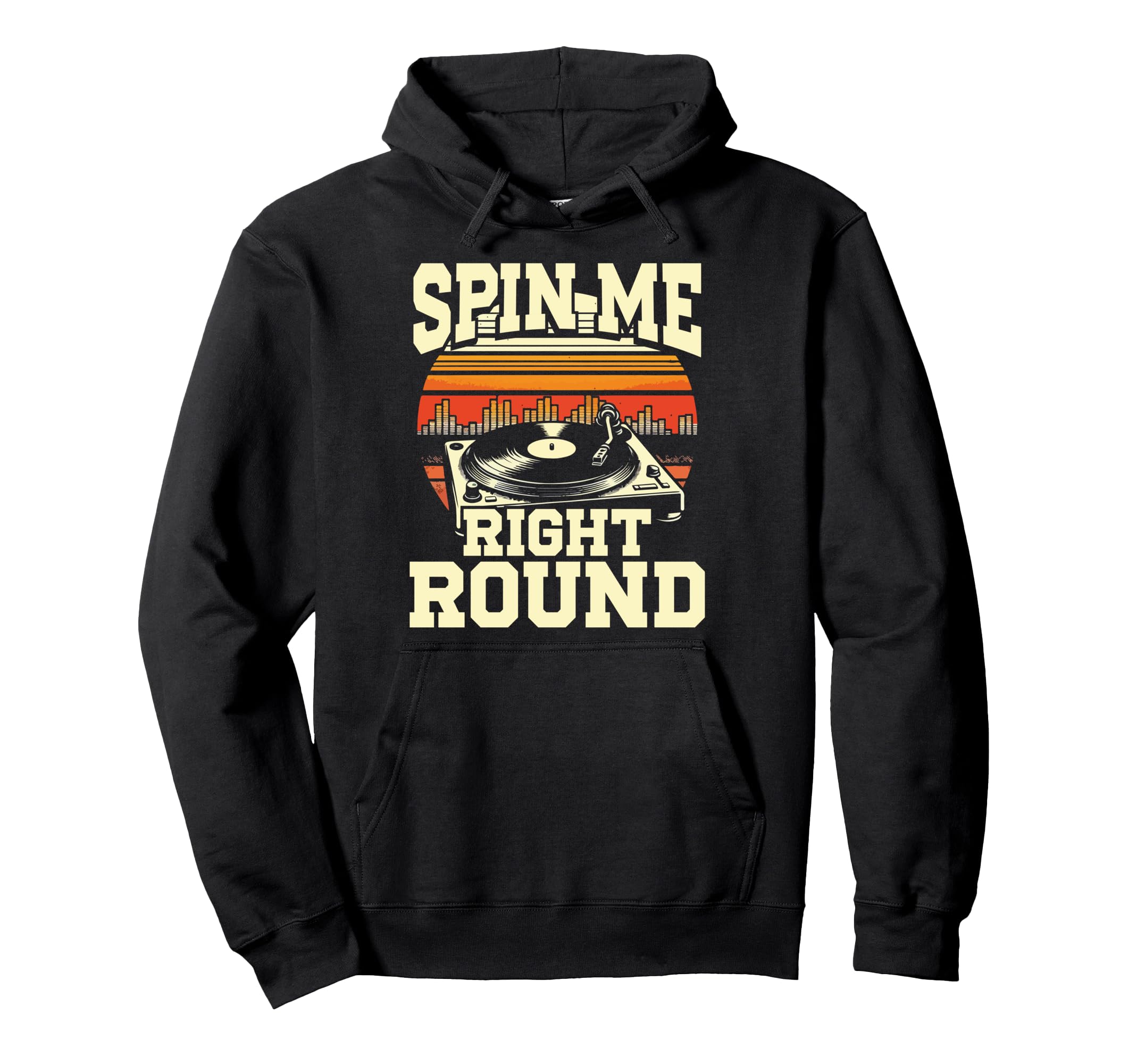 Vinyl Collecting Record Player Hoodie - Fun Novelty Design Unisex - T-Shirt, Sweatshirt, Hoodie