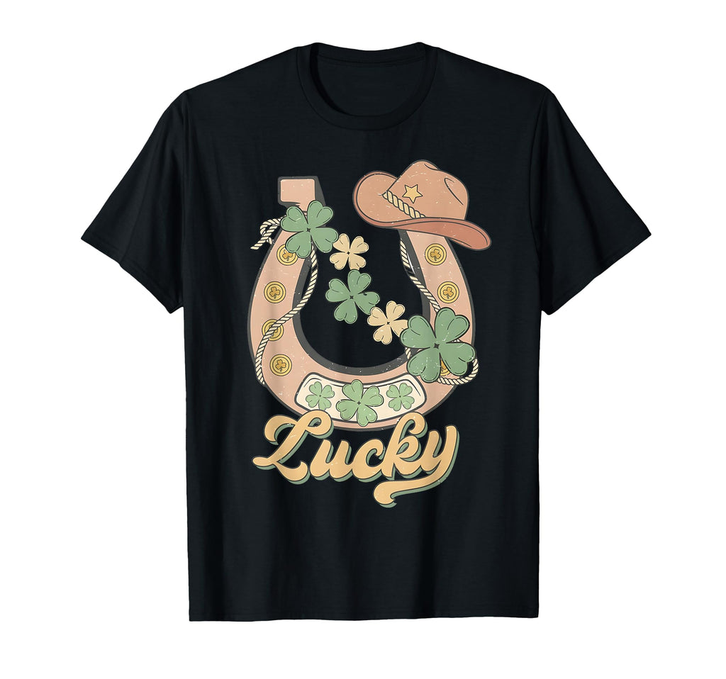 Howdy Cowboy St Patricks Day Lucky T-Shirt - Fun Novelty Design for Adults - T-Shirt, Sweatshirt, Hoodie