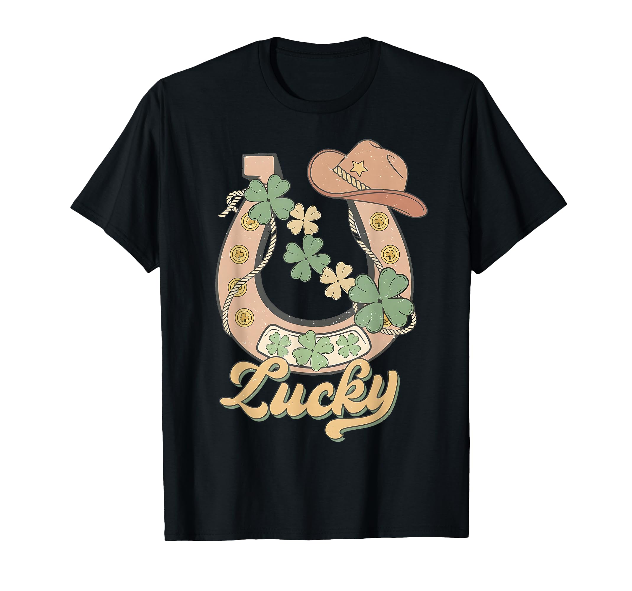 Howdy Cowboy St Patricks Day Lucky T-Shirt - Fun Novelty Design for Adults - T-Shirt, Sweatshirt, Hoodie