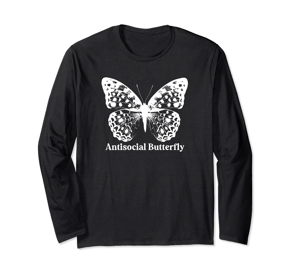 Antisocial Butterfly T-Shirt - Aesthetic Graphic for Adults - T-Shirt, Sweatshirt, Hoodie