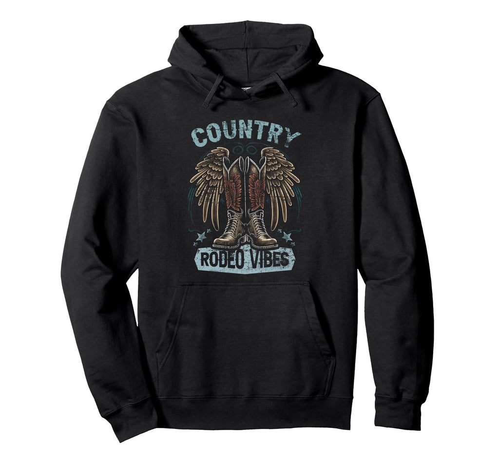 Country Rodeo Vibes Southern Western Hoodie - Custom Art Print for Adults - T-Shirt, Sweatshirt, Hoodie