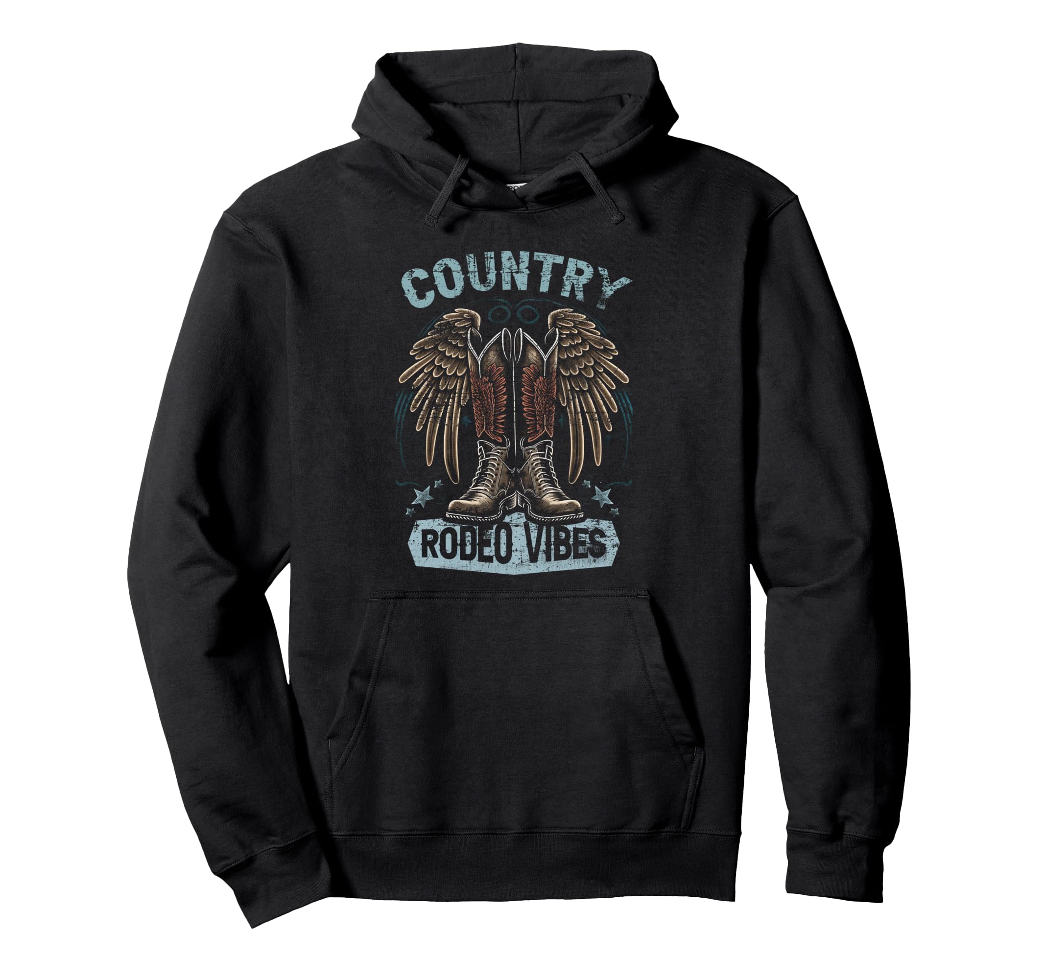 Country Rodeo Vibes Southern Western Hoodie - Custom Art Print for Adults - T-Shirt, Sweatshirt, Hoodie