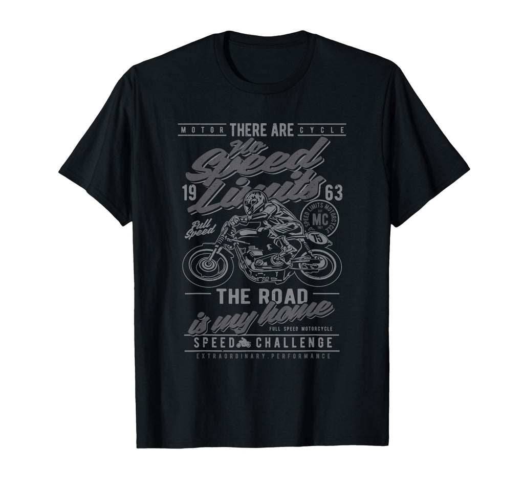 No Speed Limits Motorcycle Race T-Shirt - Aesthetic Graphic Unisex - T-Shirt, Sweatshirt, Hoodie