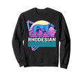 Rhodesian Ridgeback Synthwave Sweatshirt - Aesthetic Graphic Unisex - T-Shirt, Sweatshirt, Hoodie