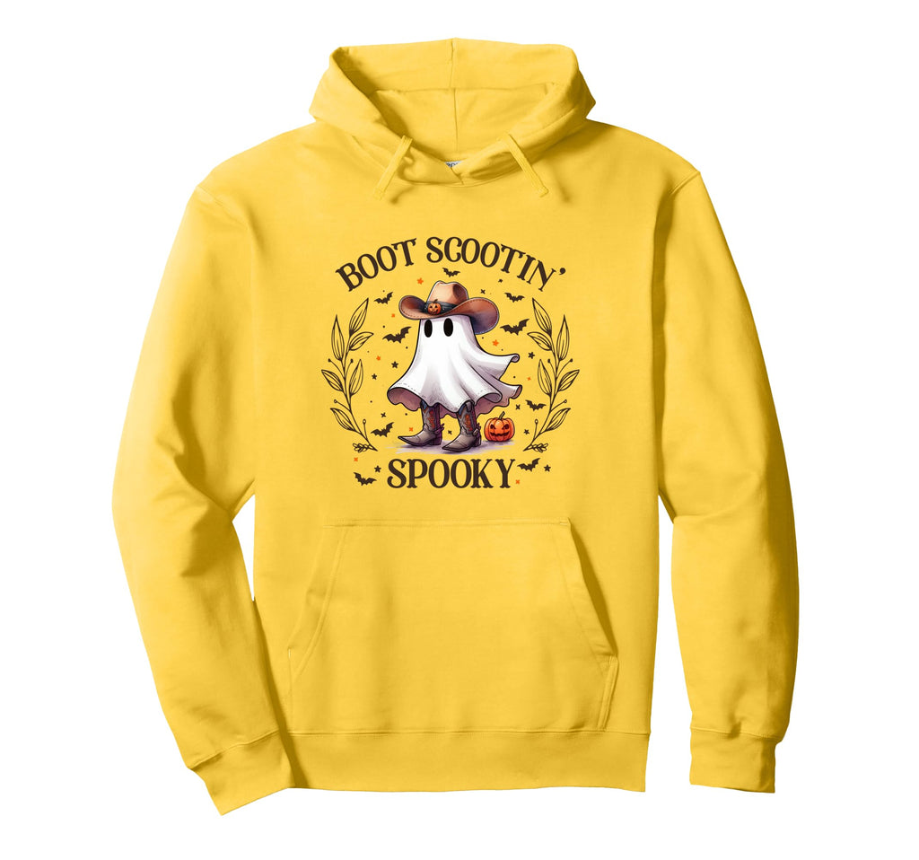 Boot Scootin Spooky Western Funny Hoodie - Graphic Print Men Women - T-Shirt, Sweatshirt, Hoodie