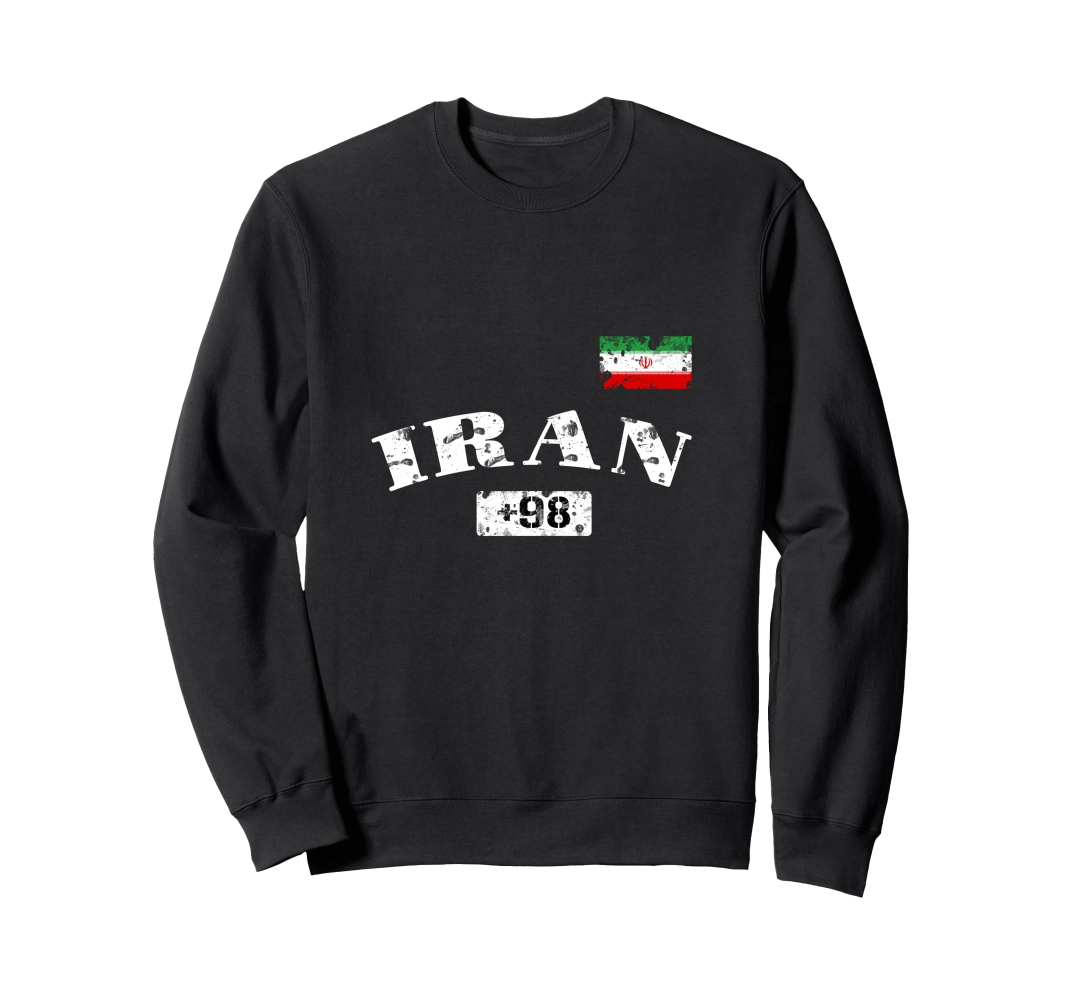 Iran 98 Persia Pride Distressed Sweatshirt - Novelty Apparel Men Women - T-Shirt, Sweatshirt, Hoodie