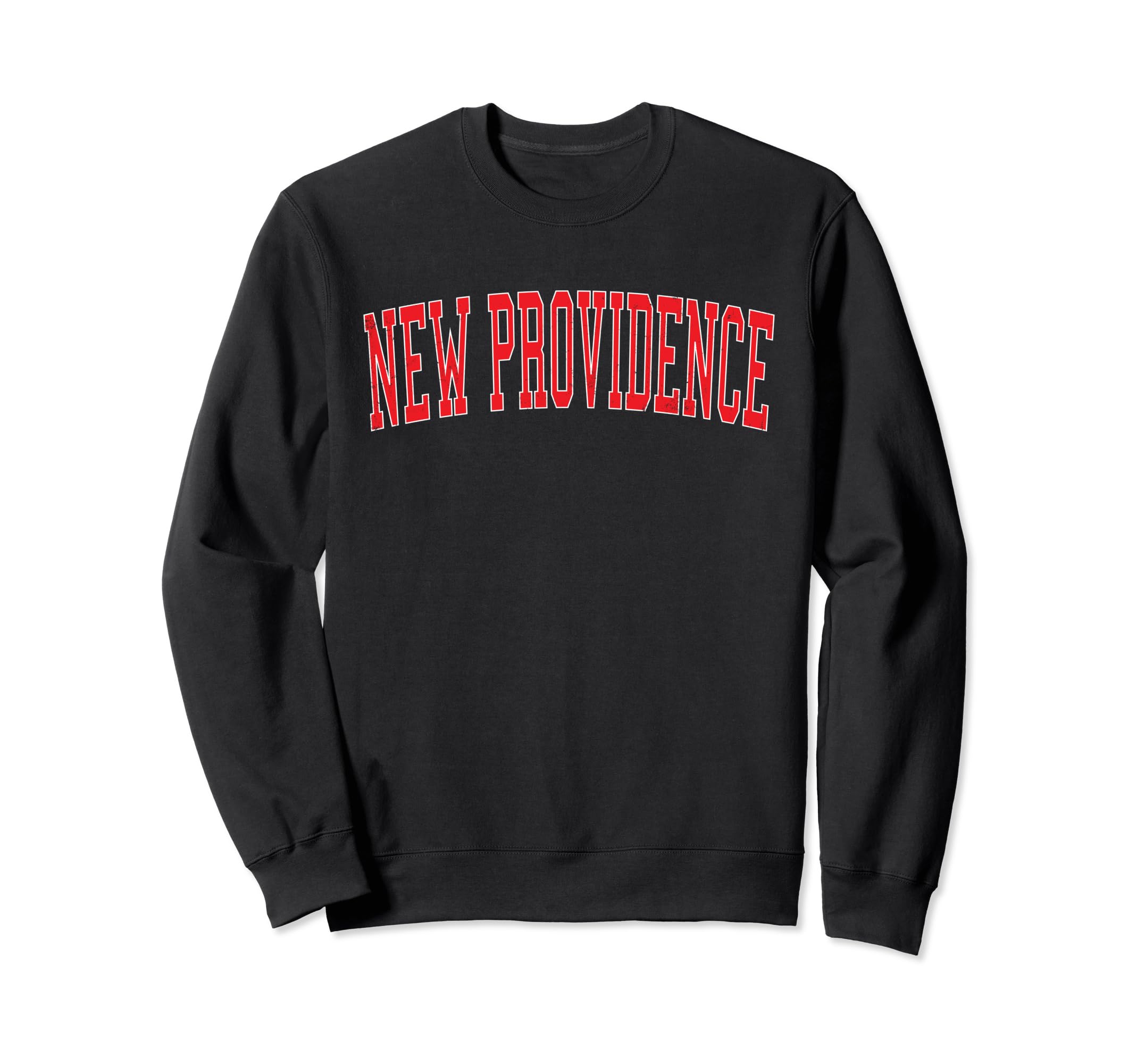 New Providence Nj Distressed Red Sweatshirt - Custom Art Print Men Women - T-Shirt, Sweatshirt, Hoodie