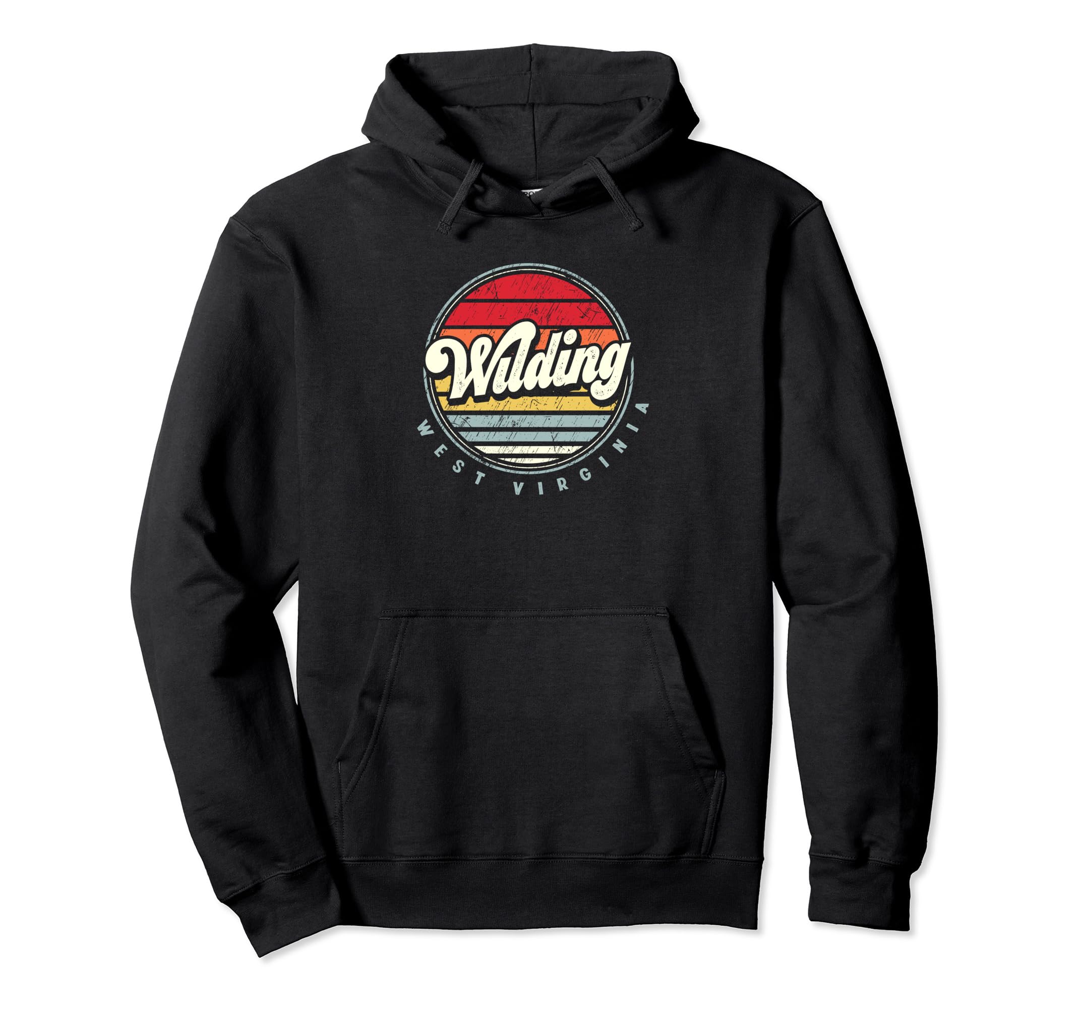 Wilding Home State 70S Sunset Hoodie - Trendy Graphic Men Women - T-Shirt, Sweatshirt, Hoodie