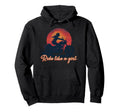 Ride Like Sunset Motorcycle Lover Hoodie - Aesthetic Graphic for Adults - T-Shirt, Sweatshirt, Hoodie