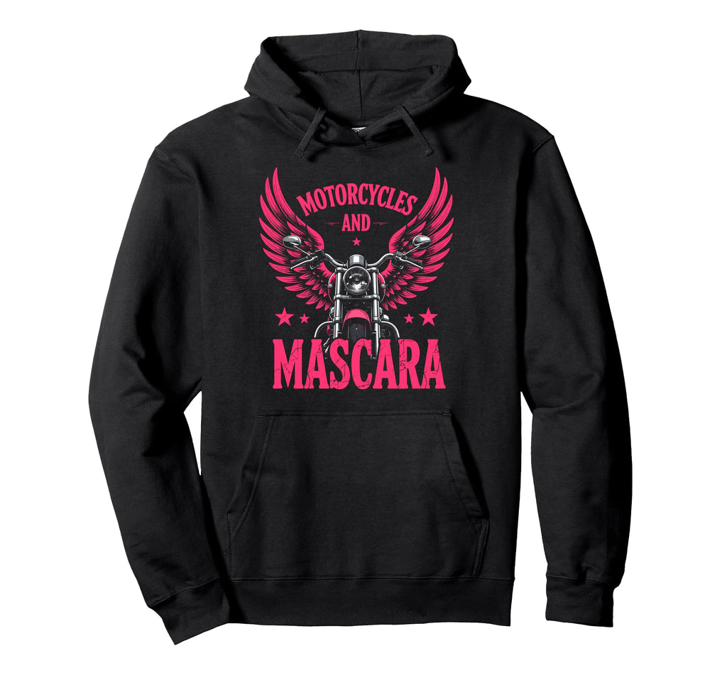 Motorcycles Mascara Biker Riding Lover Hoodie - Unique Graphic for Adults - T-Shirt, Sweatshirt, Hoodie