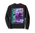 Tokyo City 80S Synthwave Soft Sweatshirt - Fun Novelty Design for Adults - T-Shirt, Sweatshirt, Hoodie